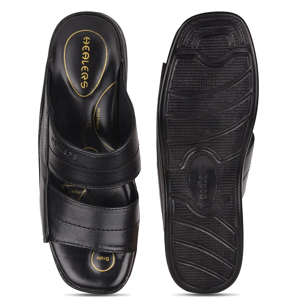 Healers By Liberty 2050-905 Pantoufles Décontractées Pour Hommes - Noir