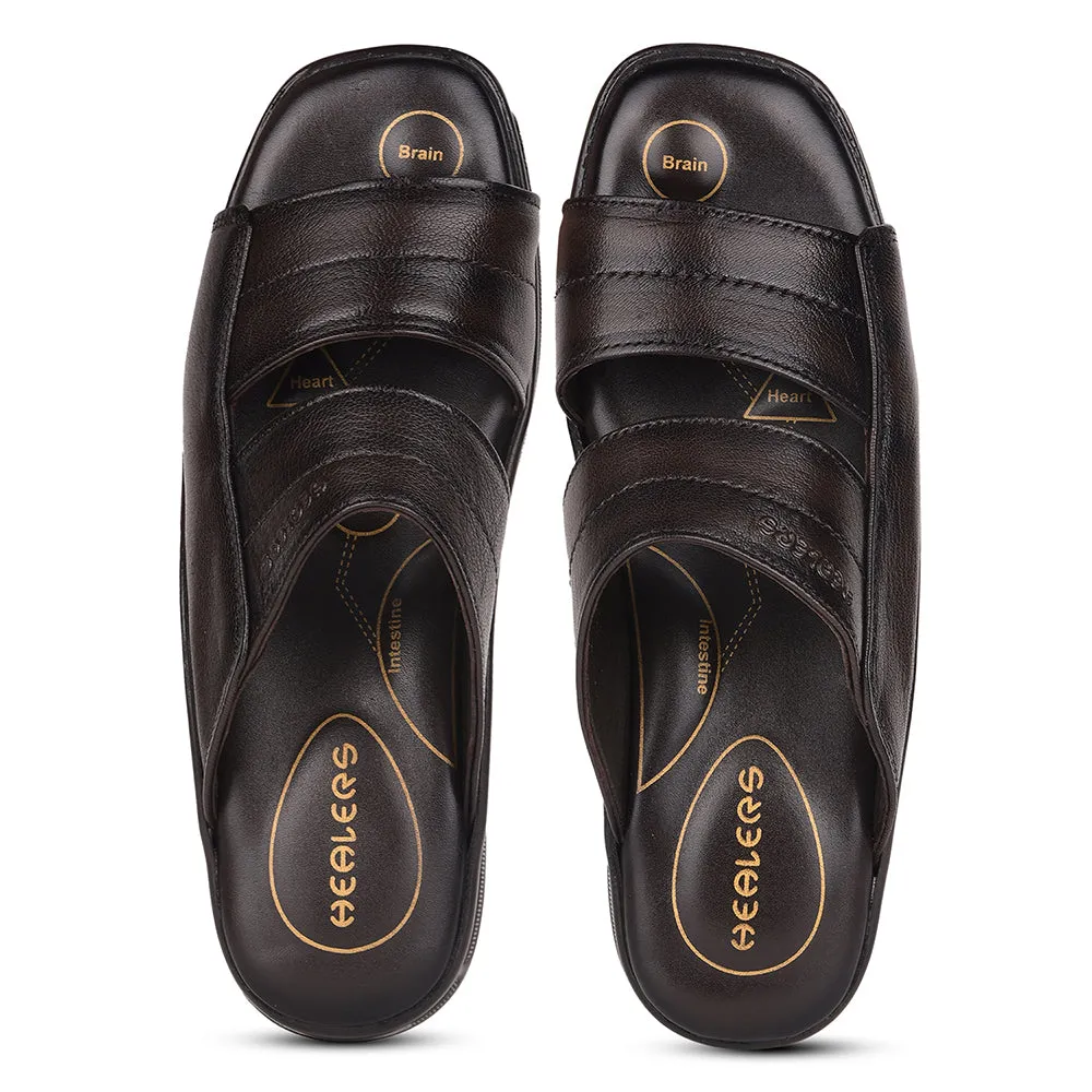Healers By Liberty 2050-905 Pantoufles Décontractées Pour Hommes - Marron