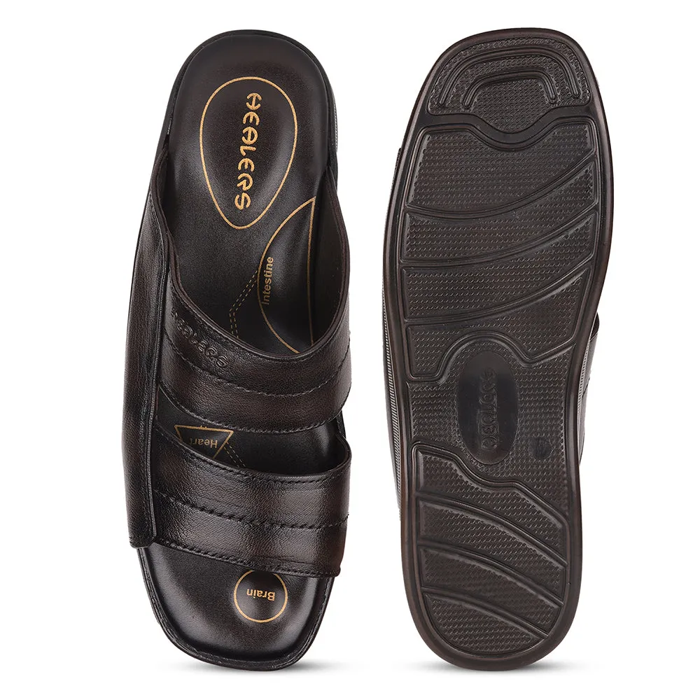 Healers By Liberty 2050-905 Pantoufles Décontractées Pour Hommes - Marron