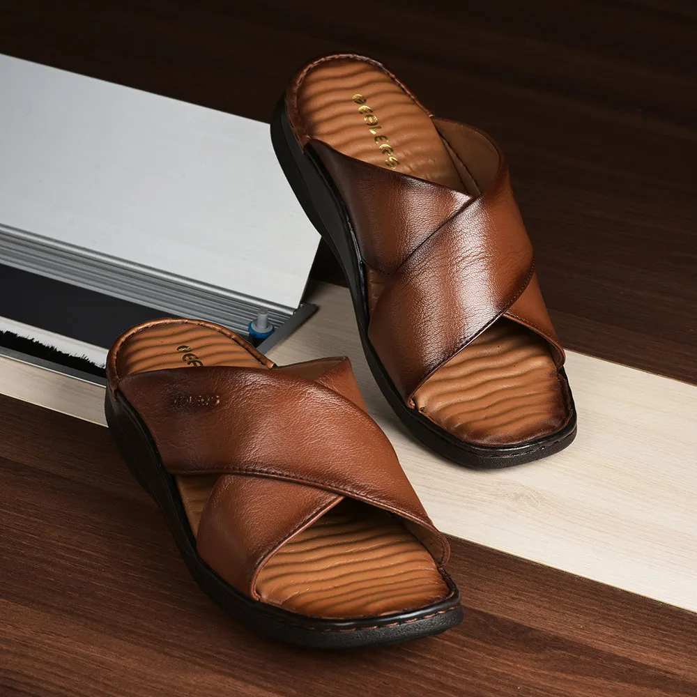 Mules décontractées beige 2191-700 par Liberty Men