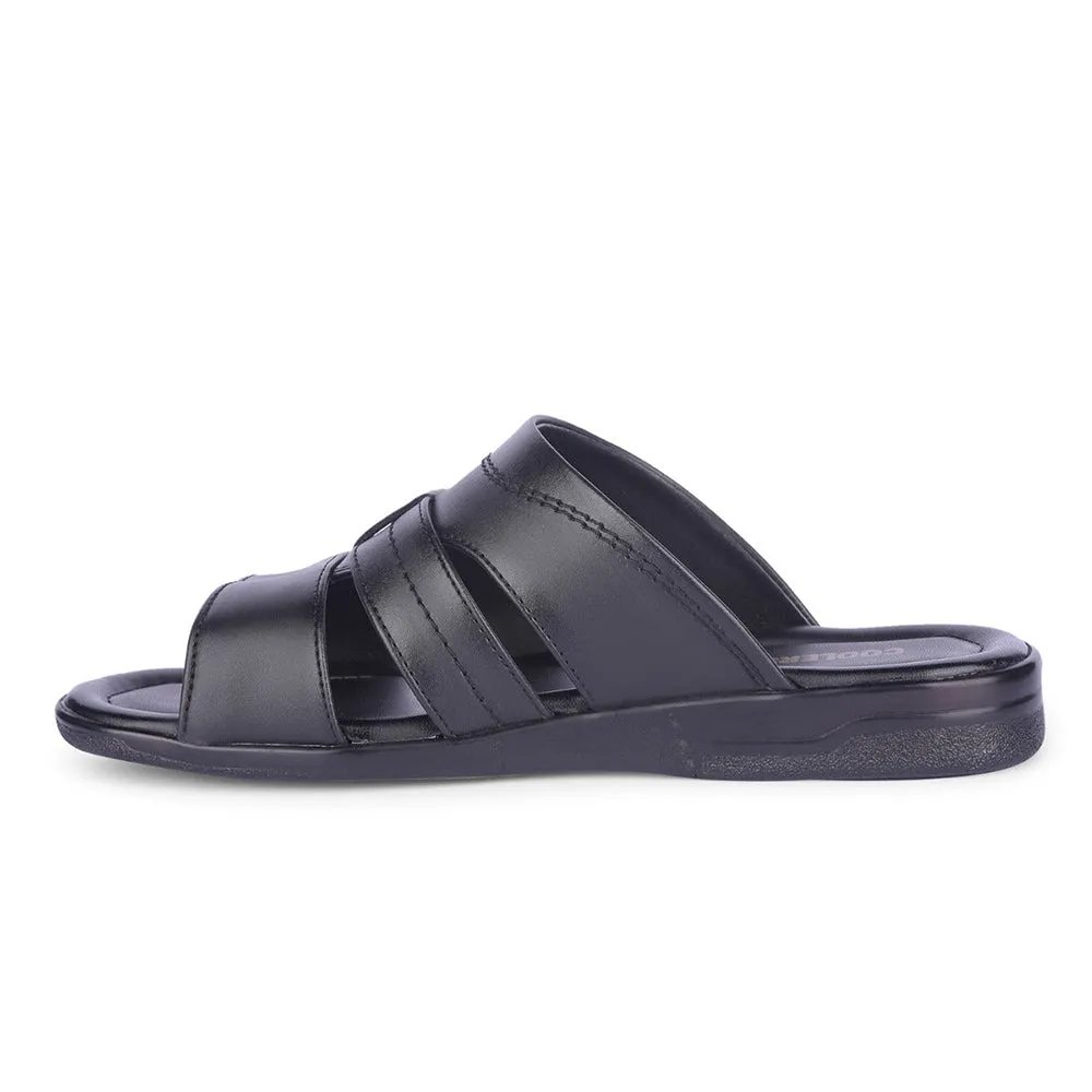 Chaussons décontractés noirs ZUNAIRIO-E pour hommes par Healers By Liberty