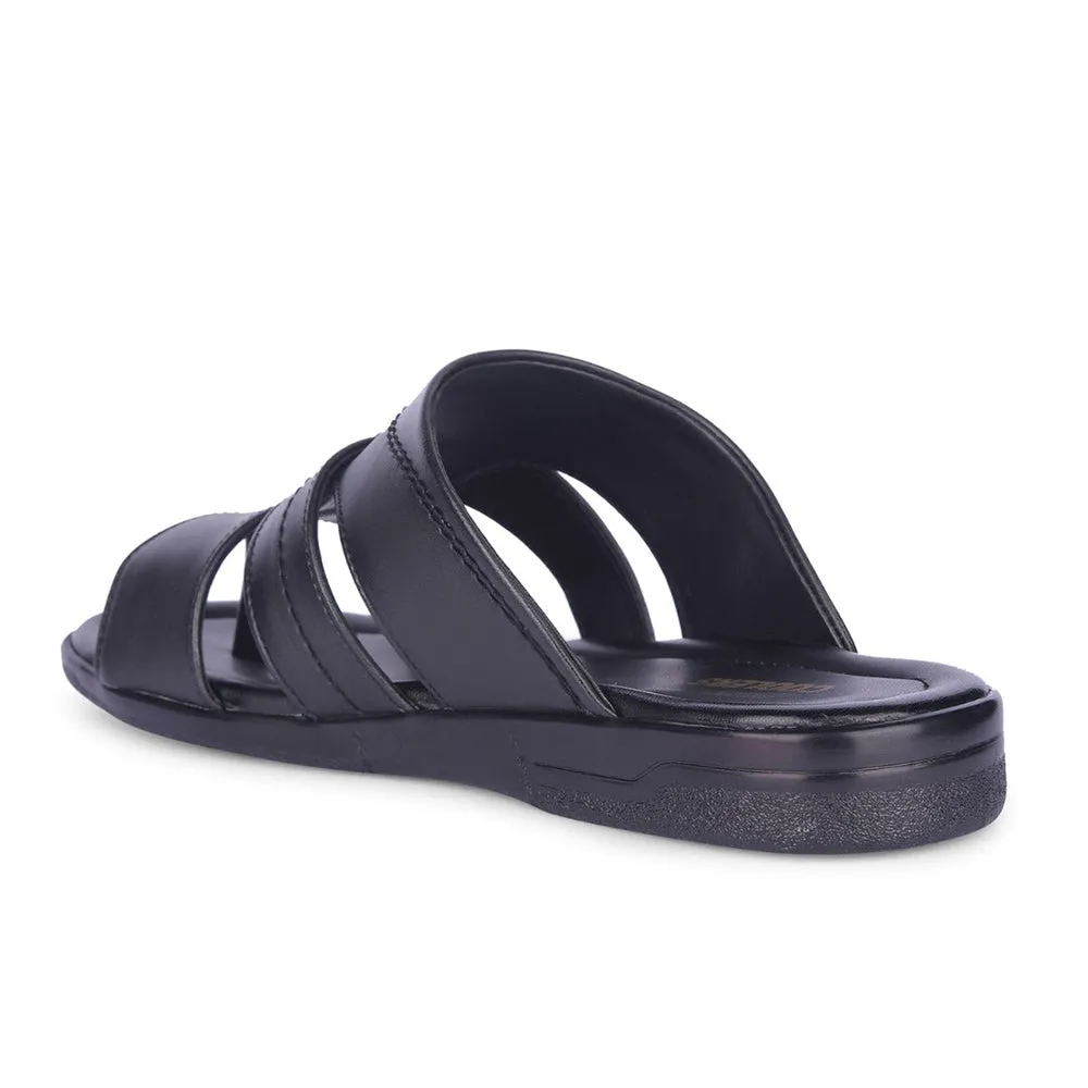 Chaussons décontractés noirs ZUNAIRIO-E pour hommes par Healers By Liberty