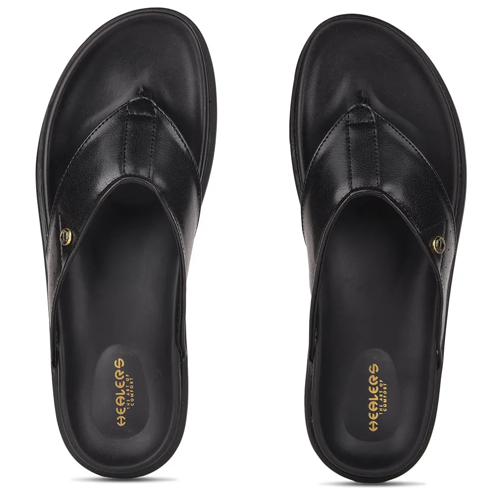 Chaussons Décontractés Noirs Healers Pour Hommes LEEKS-1 Par Liberty