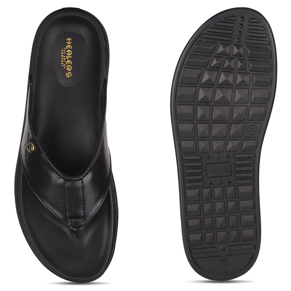 Chaussons Décontractés Noirs Healers Pour Hommes LEEKS-1 Par Liberty