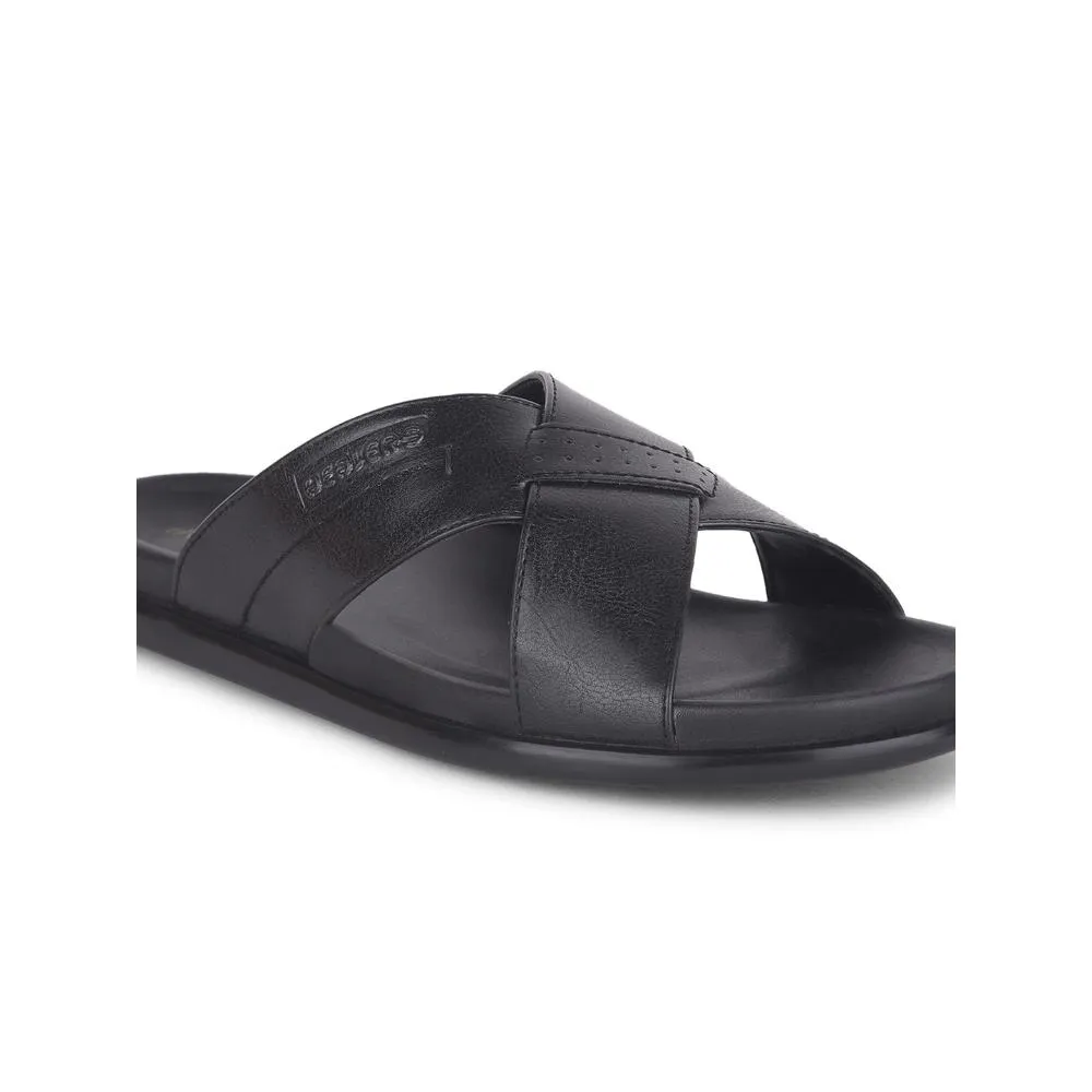 Chaussons décontractés noirs Healers pour hommes LEEKS-2 par Liberty