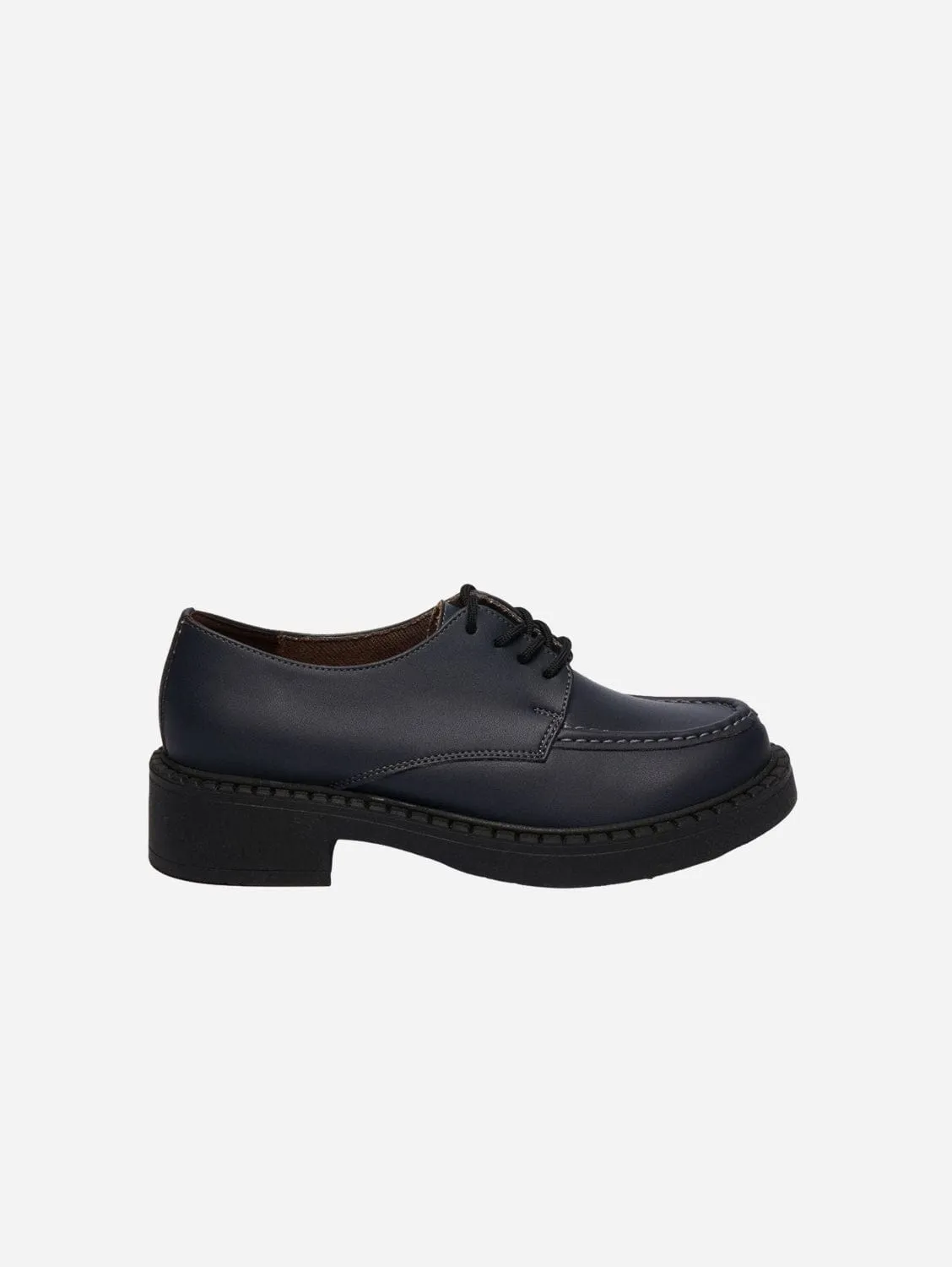 Mocassins Végans en Similicuir de Maïs pour Femmes Helen | Bleu Marine