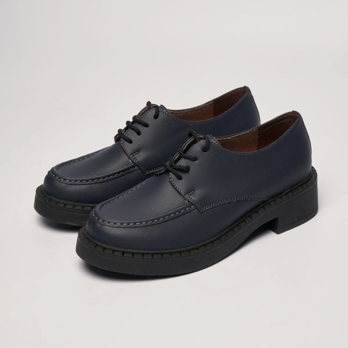 Mocassins Végans en Similicuir de Maïs pour Femmes Helen | Bleu Marine