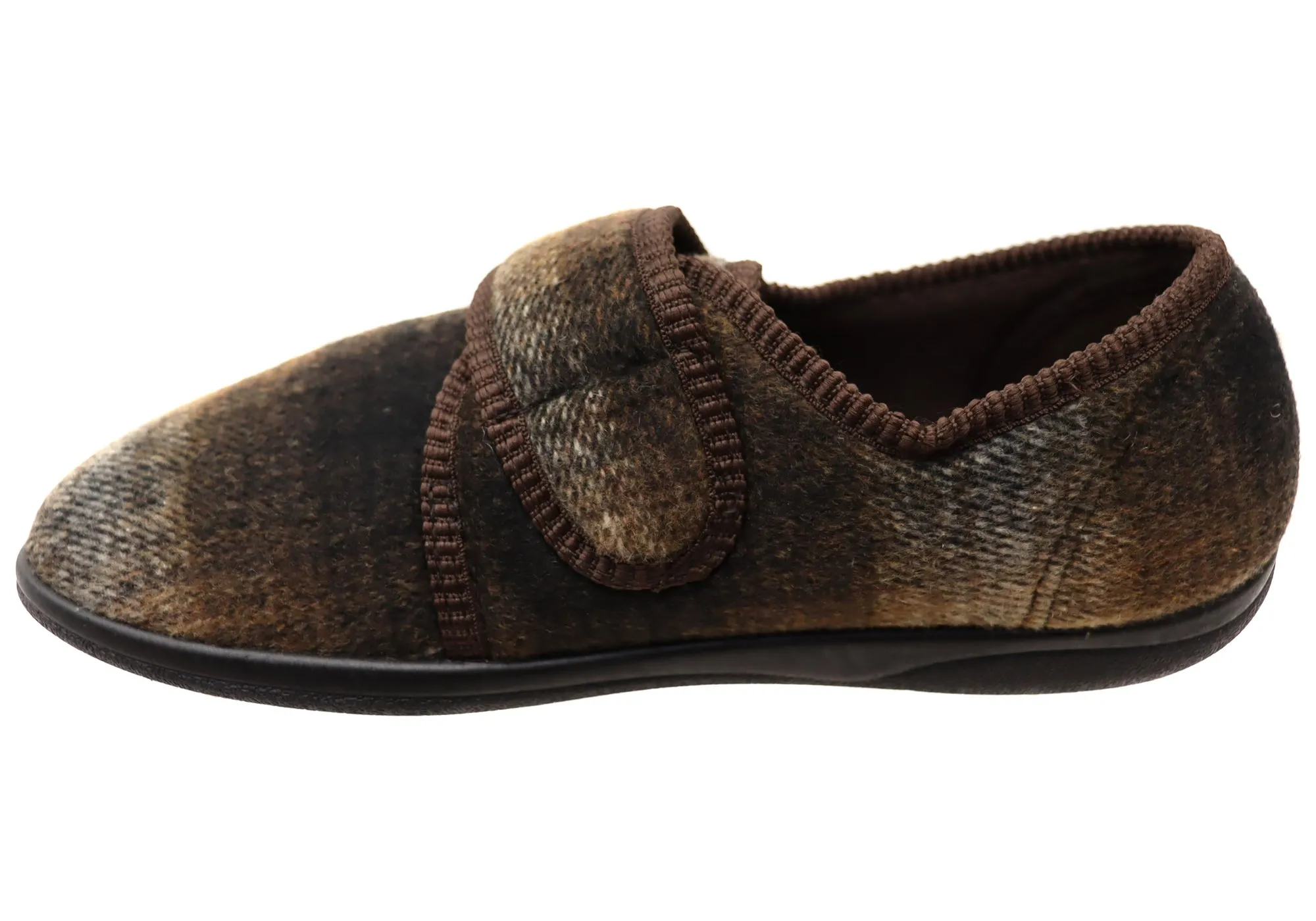 Homyped Chaussures Hommes Ando à Lanière Réglable Pantoufles Extra Extra Larges