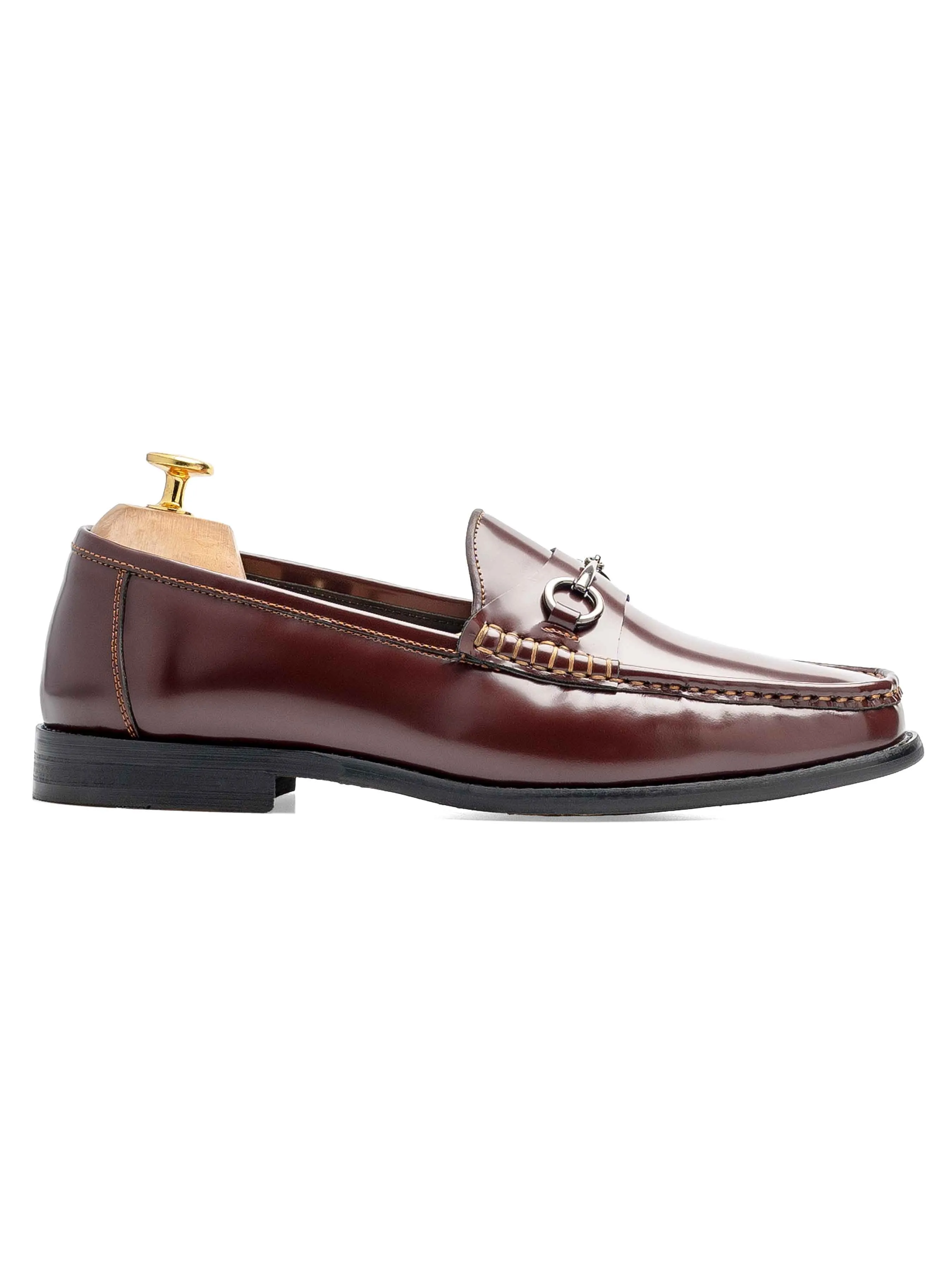 Mocassin Loafer à mors - Cuir brun poli
