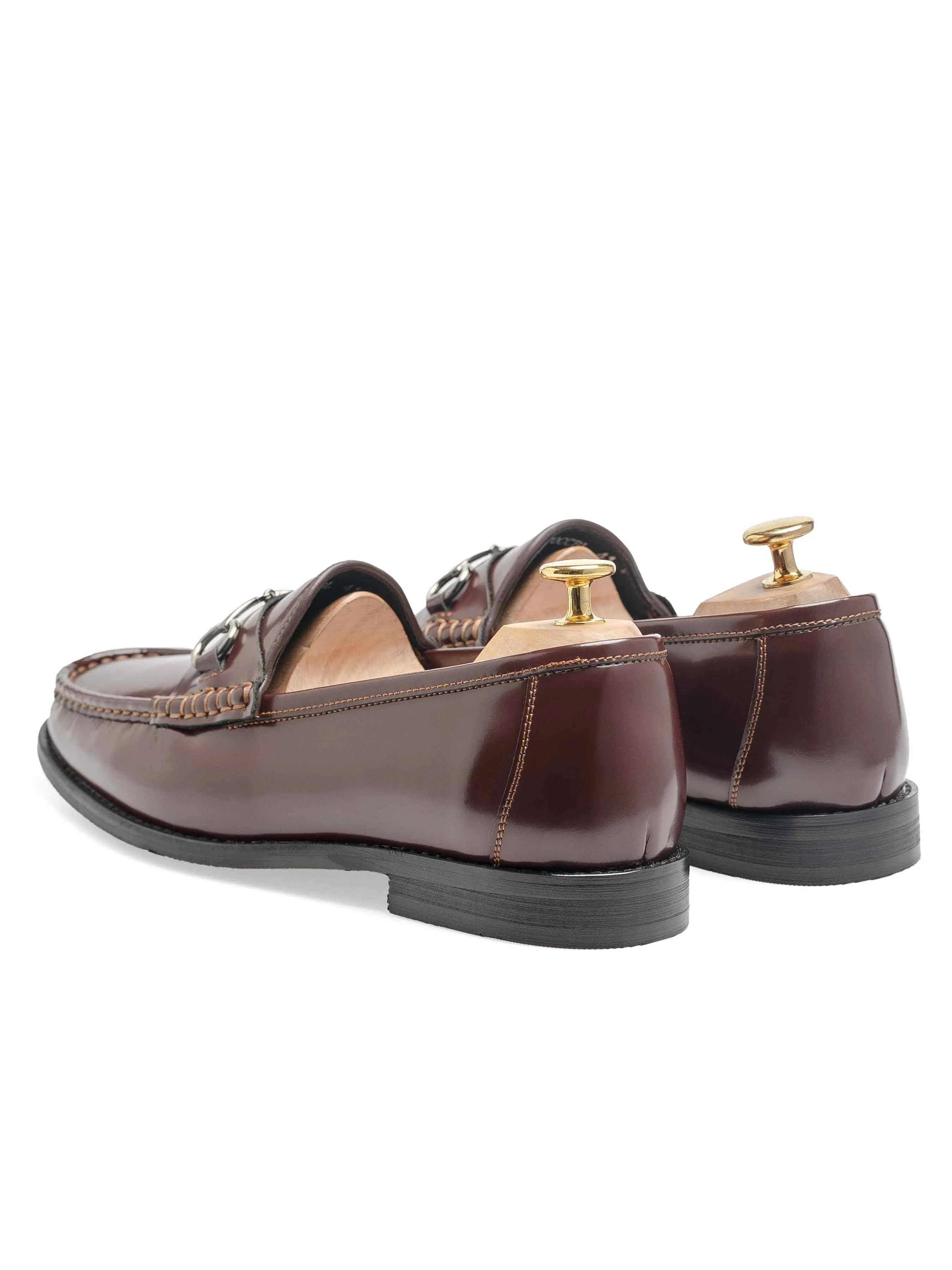 Mocassin Loafer à mors - Cuir brun poli