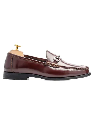 Mocassin Loafer à mors - Cuir brun poli