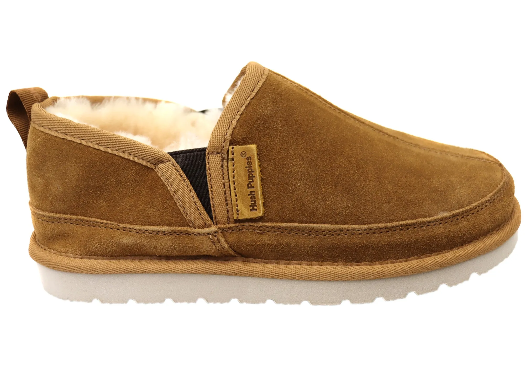 Hush Puppies Léopold Pantoufles Confortables pour Hommes à Large Emboîture Chaussures Hush Puppies