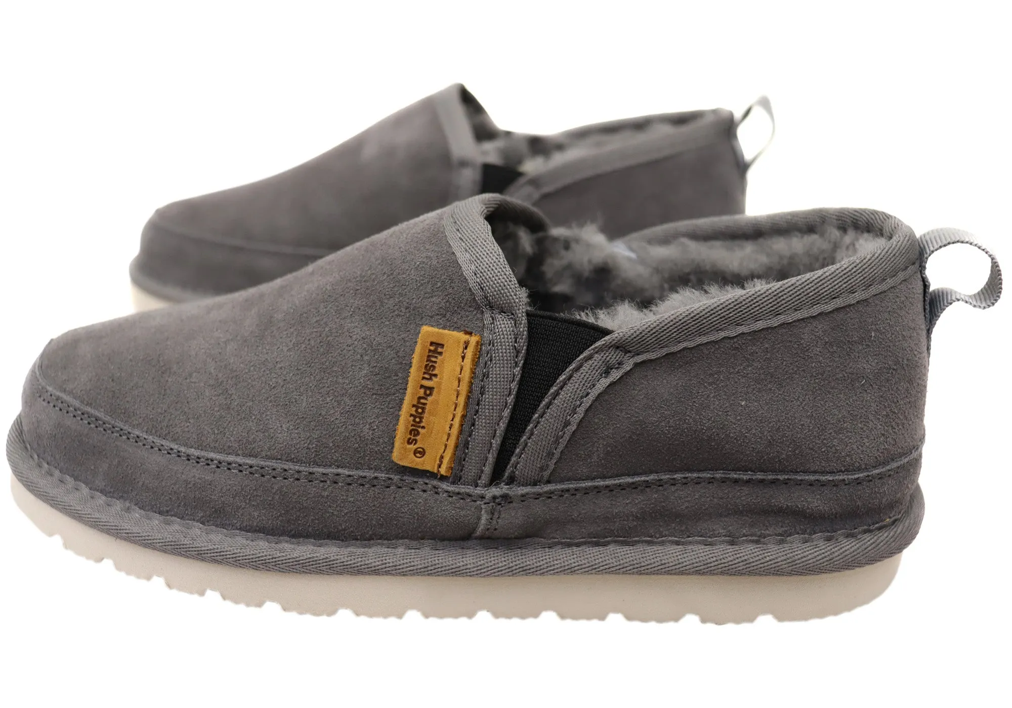 Hush Puppies Léopold Pantoufles Confortables pour Hommes à Large Emboîture Chaussures Hush Puppies