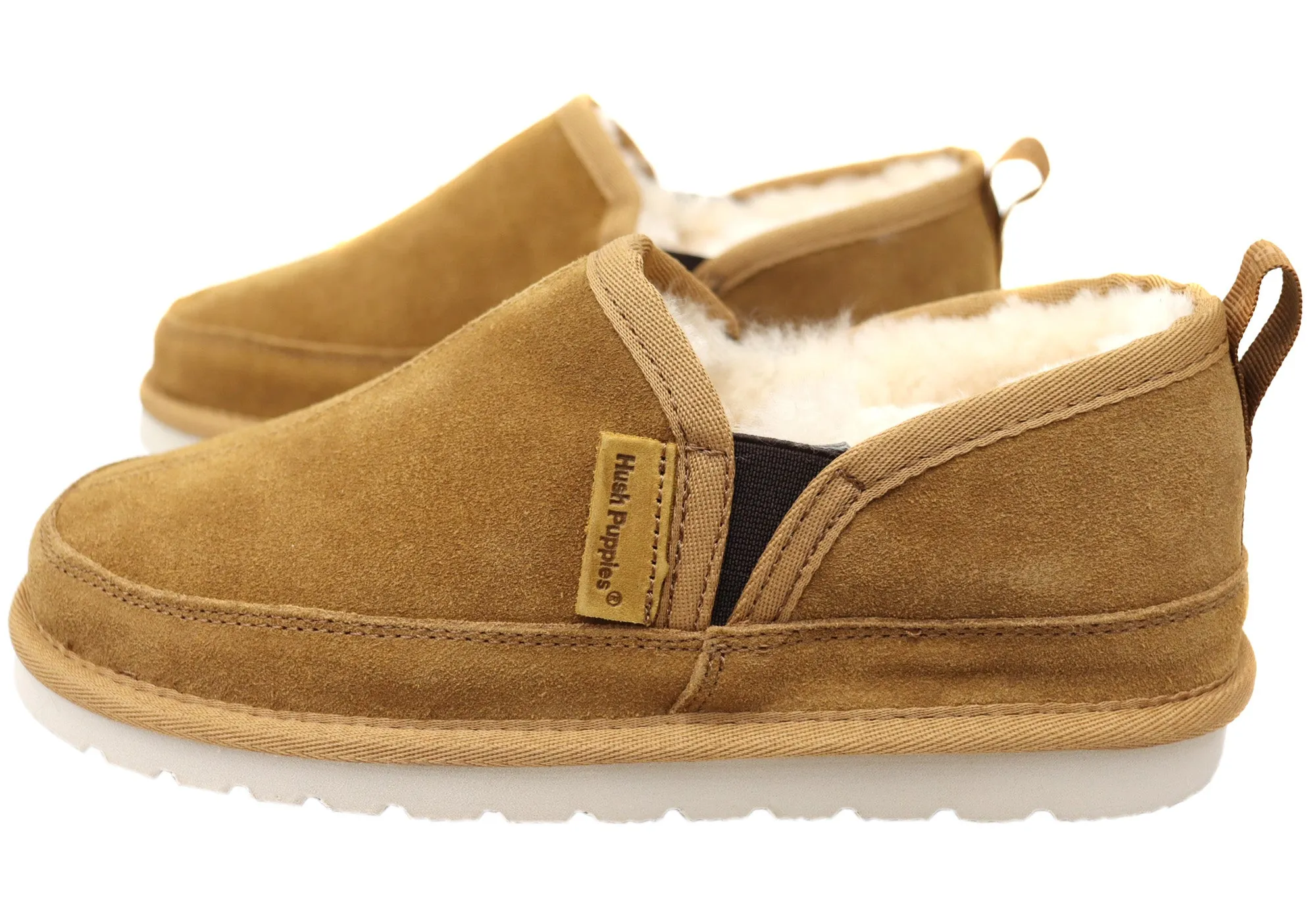 Hush Puppies Léopold Pantoufles Confortables pour Hommes à Large Emboîture Chaussures Hush Puppies