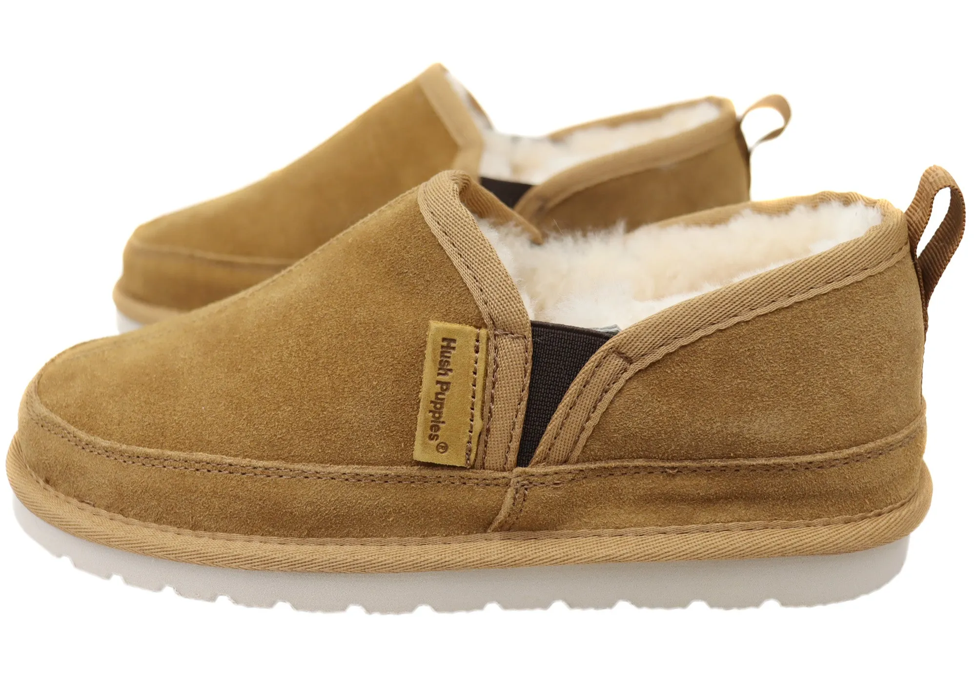 Hush Puppies Léopold Pantoufles Confortables pour Hommes à Large Emboîture Chaussures Hush Puppies