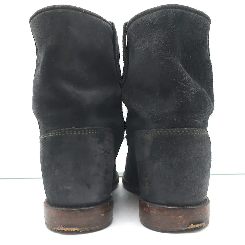 Isabel Marant Etoile Bottes Crisi en Suède Noir Taille 37 Bottines à Talon Caché