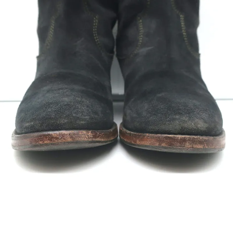 Isabel Marant Etoile Bottes Crisi en Suède Noir Taille 37 Bottines à Talon Caché