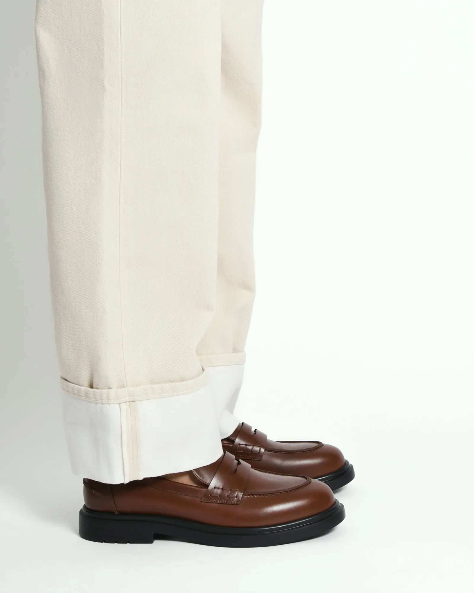 MOCASSINS JARVIS EN CUIR MARRON