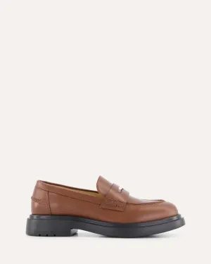 MOCASSINS JARVIS EN CUIR MARRON