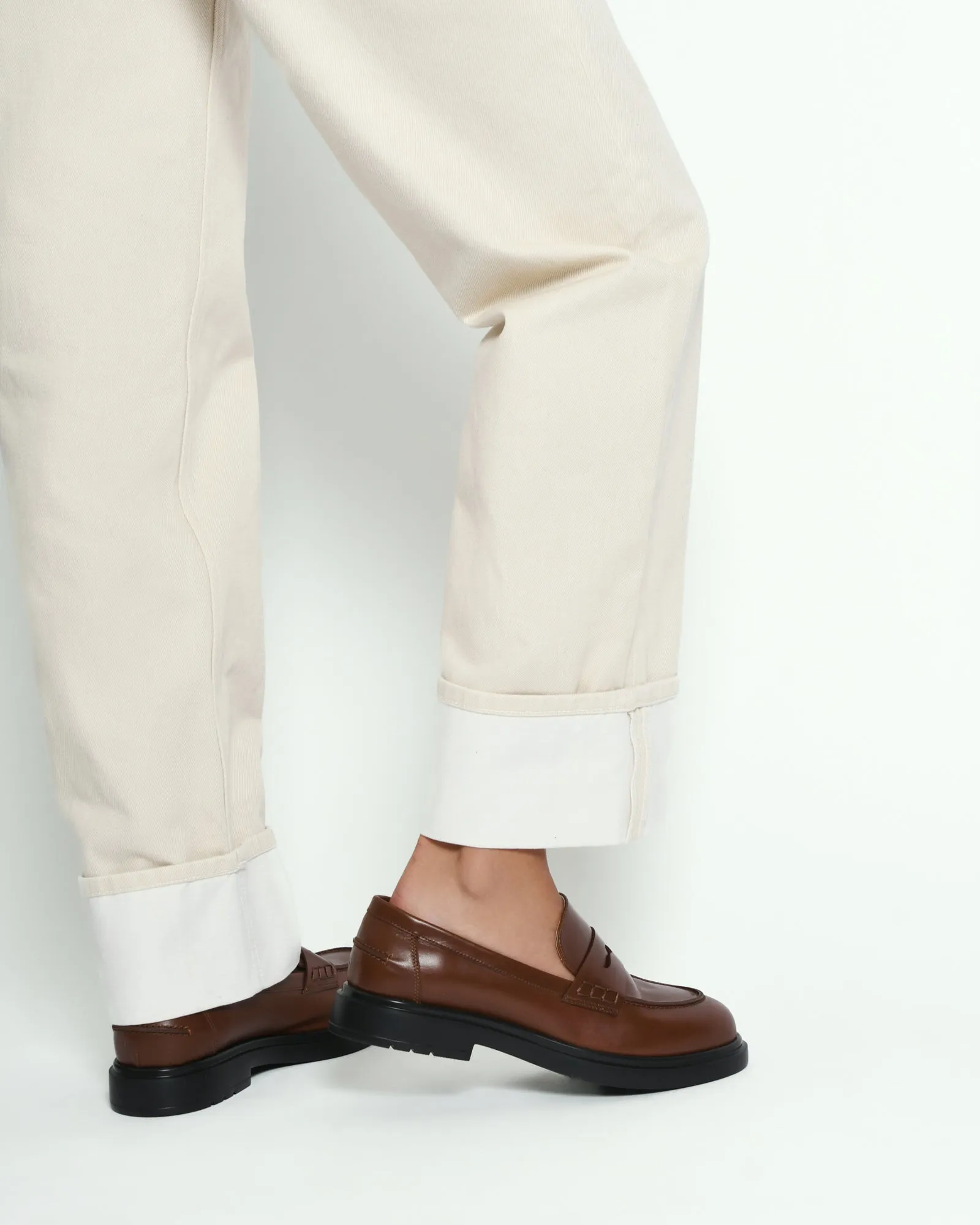 MOCASSINS JARVIS EN CUIR MARRON
