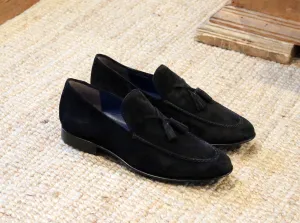 Jean Pierre Mocassin à Franges en Suède Noir
