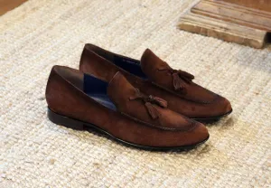 Jean Pierre Mocassin à Franges en Suède Marron