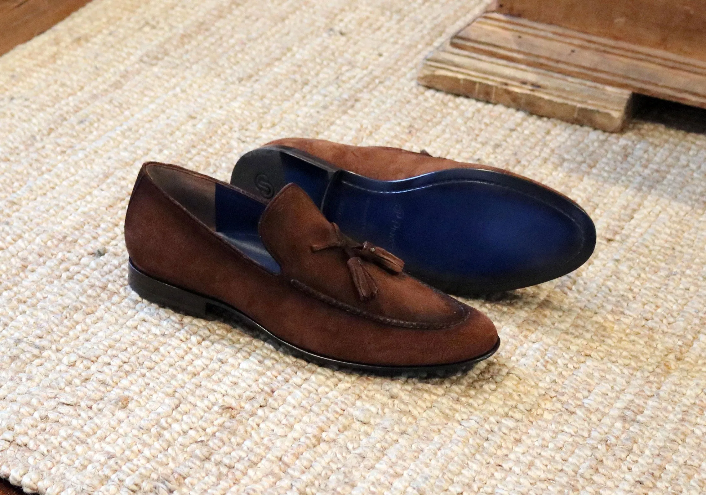 Jean Pierre Mocassin à Franges en Suède Marron