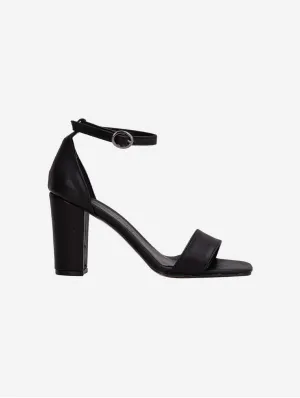Jess Escarpins Vegan à Bout Ouvert | Noir