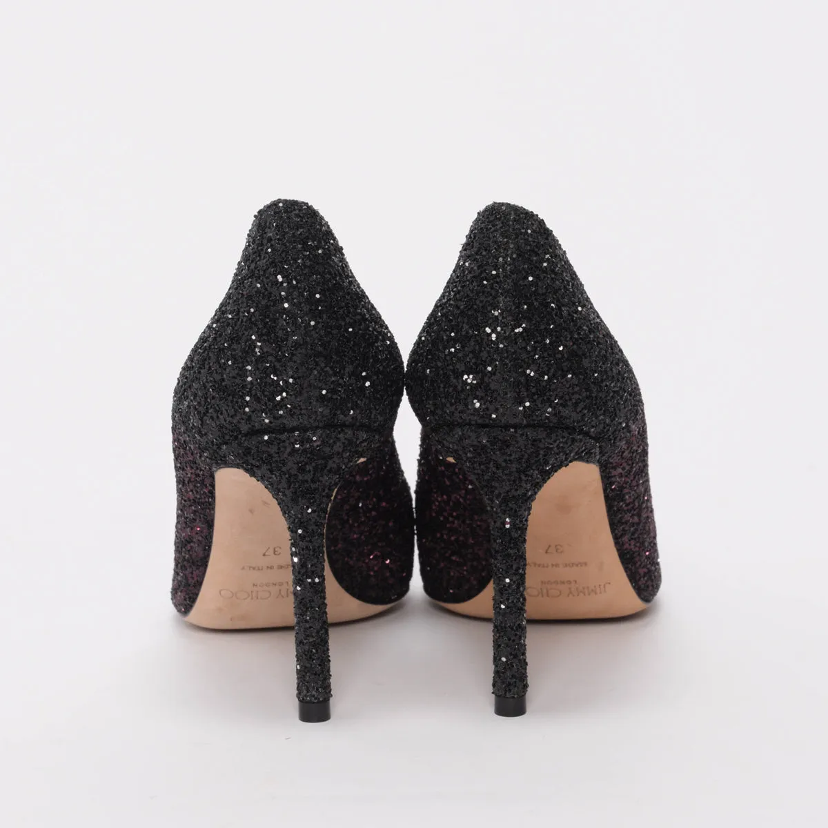 Jimmy Choo Escarpins Romy Noir Ombre à Paillettes 37