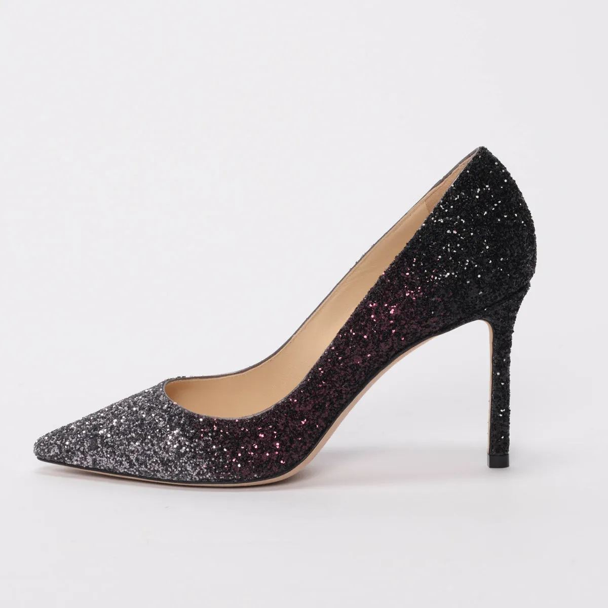 Jimmy Choo Escarpins Romy Noir Ombre à Paillettes 37