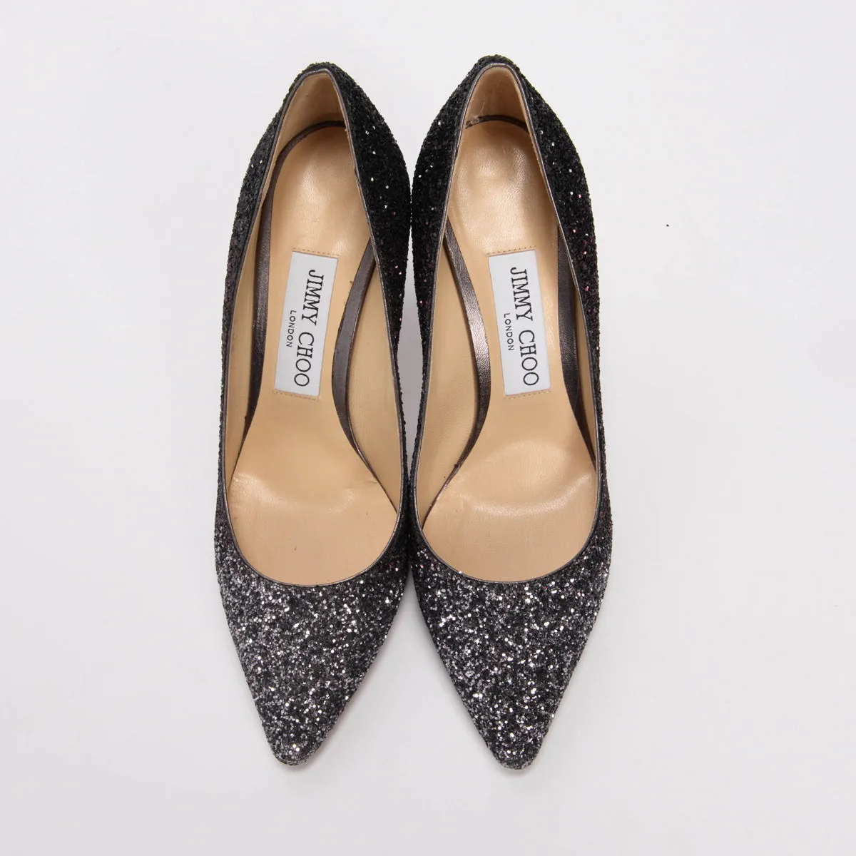 Jimmy Choo Escarpins Romy Noir Ombre à Paillettes 37