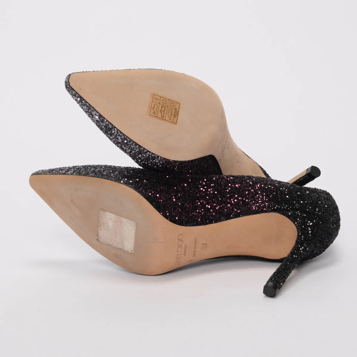 Jimmy Choo Escarpins Romy Noir Ombre à Paillettes 37