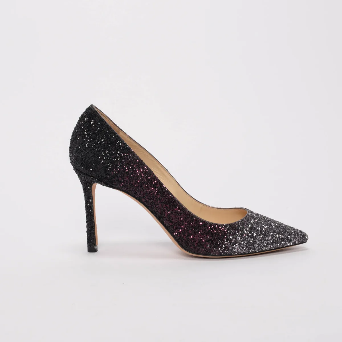 Jimmy Choo Escarpins Romy Noir Ombre à Paillettes 37
