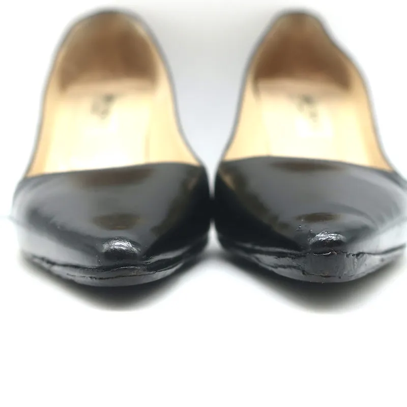 Escarpins Jimmy Choo en Cuir Noir Taille 37 à Bout Pointu et Talons
