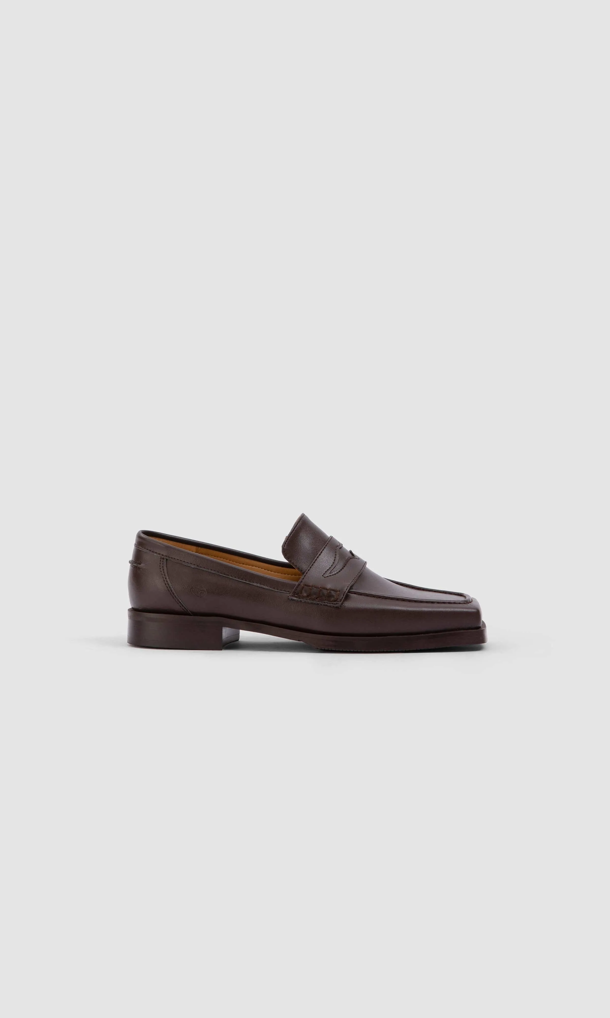Joan Vegan Olive & Pomme Mocassins en Similicuir | Marron
