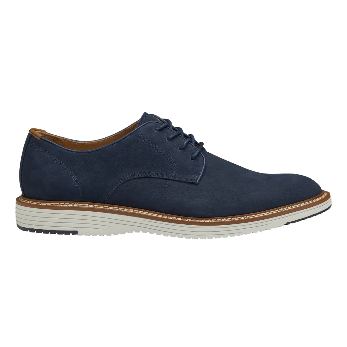 Johnston & Murphy Hommes Upton Bout Rond Nubuck Marine
