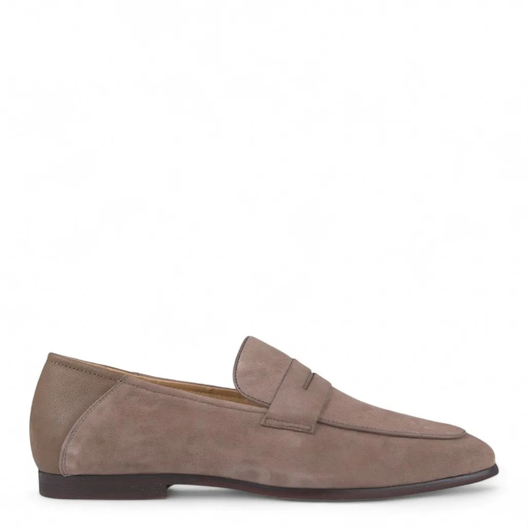 Jonas Mocassins en Suède Taupe