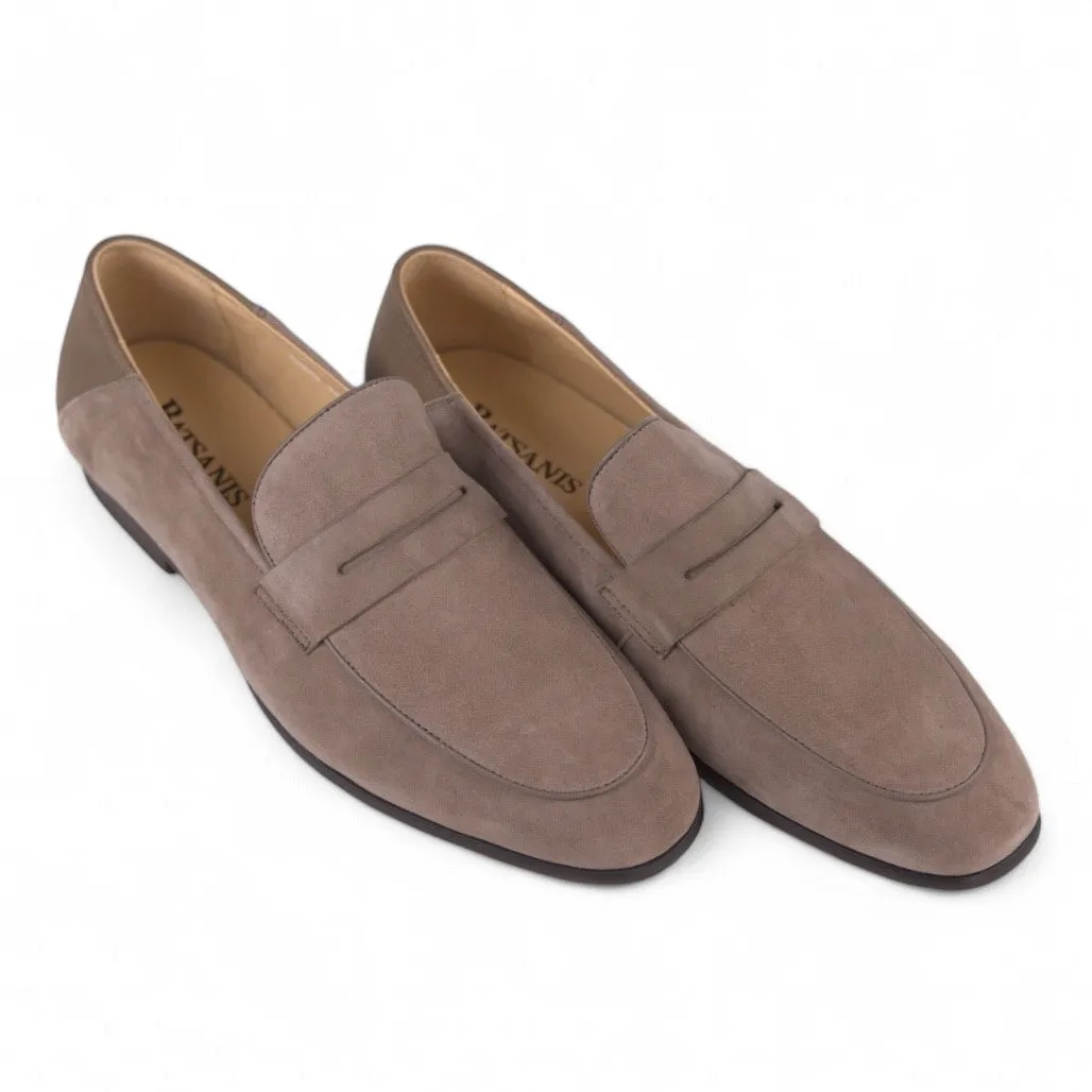 Jonas Mocassins en Suède Taupe