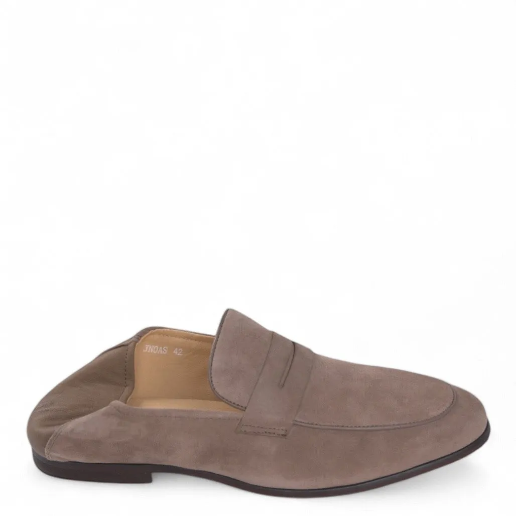 Jonas Mocassins en Suède Taupe