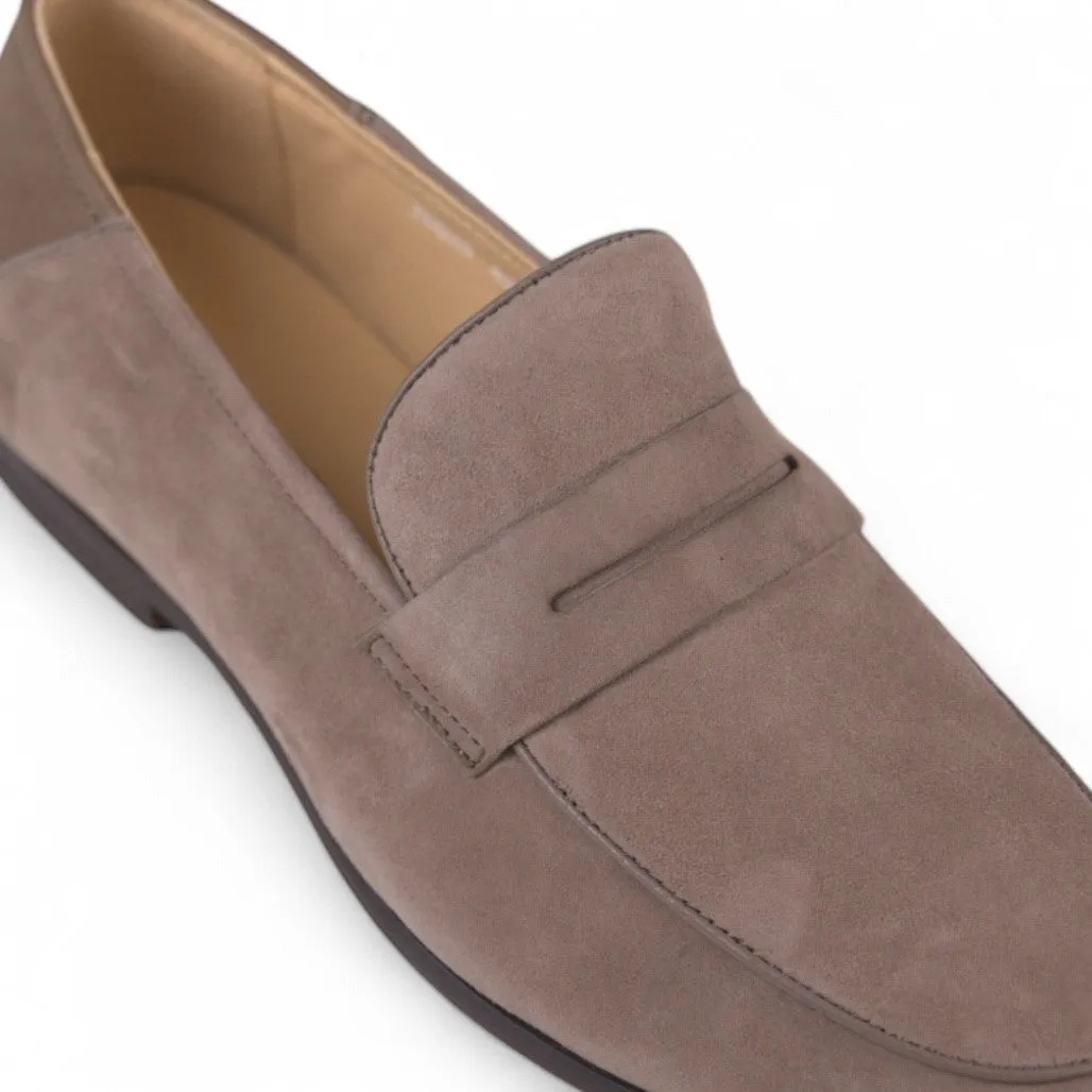 Jonas Mocassins en Suède Taupe