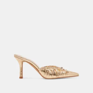 KAIRI TALONS CUIR DORÉ VIEILLI