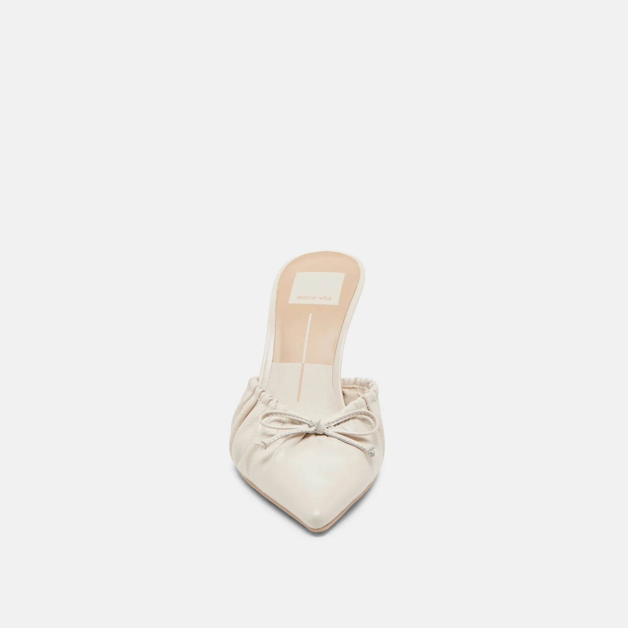 KAIRI TALONS IVOIRE PATINÉ PLISSÉ