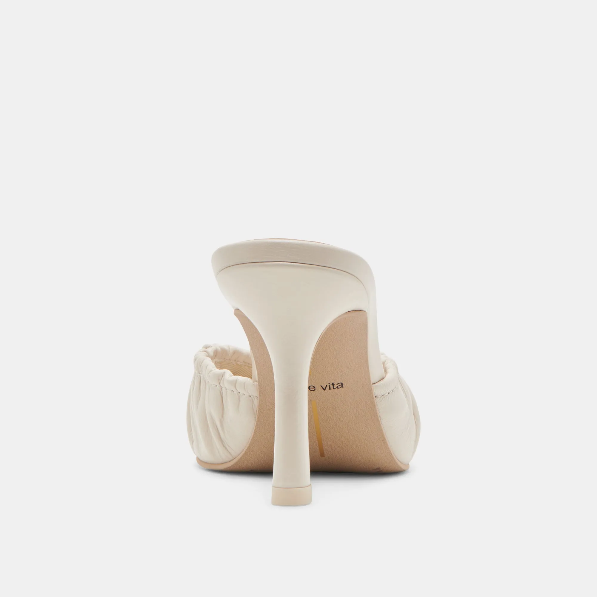 KAIRI TALONS IVOIRE PATINÉ PLISSÉ