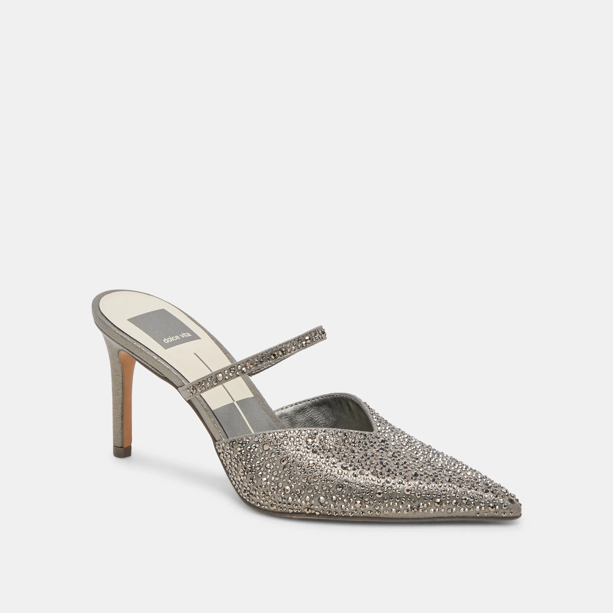 TALONS CRISTAL KANIKA TISSU GUNMETAL