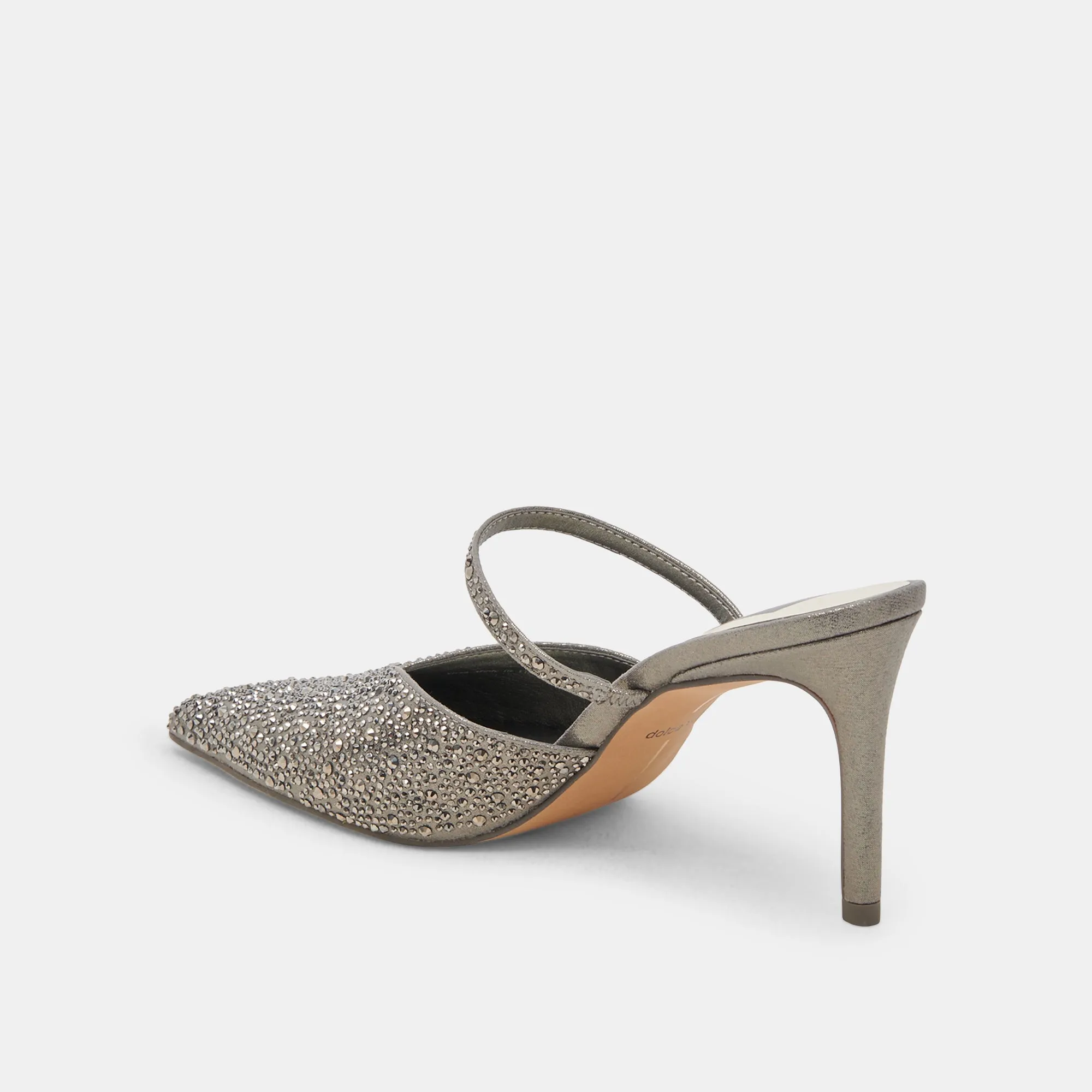 TALONS CRISTAL KANIKA TISSU GUNMETAL