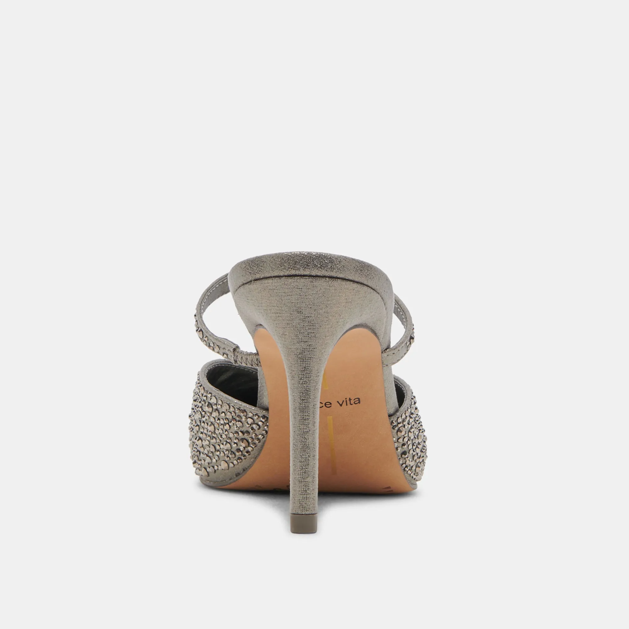 TALONS CRISTAL KANIKA TISSU GUNMETAL