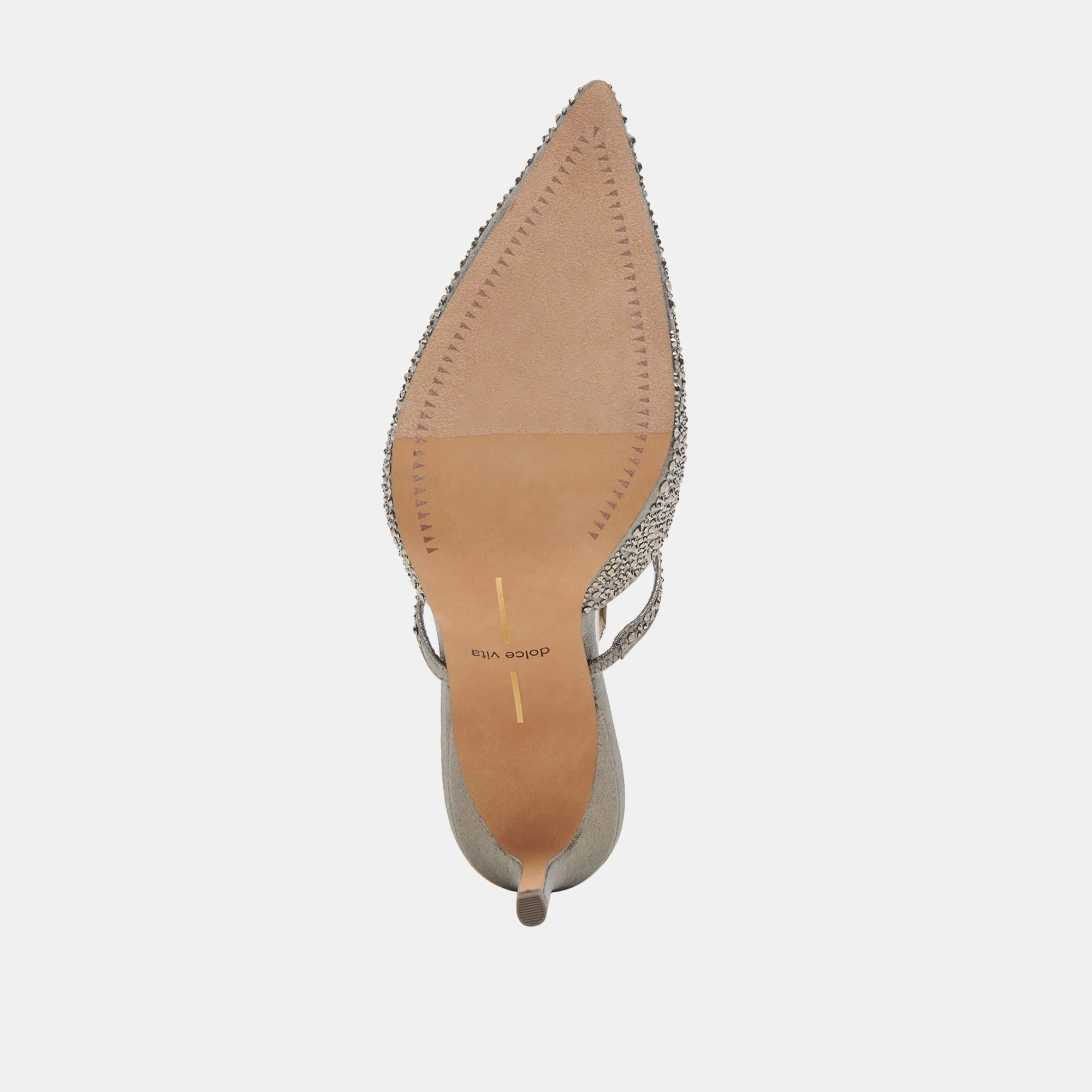 TALONS CRISTAL KANIKA TISSU GUNMETAL