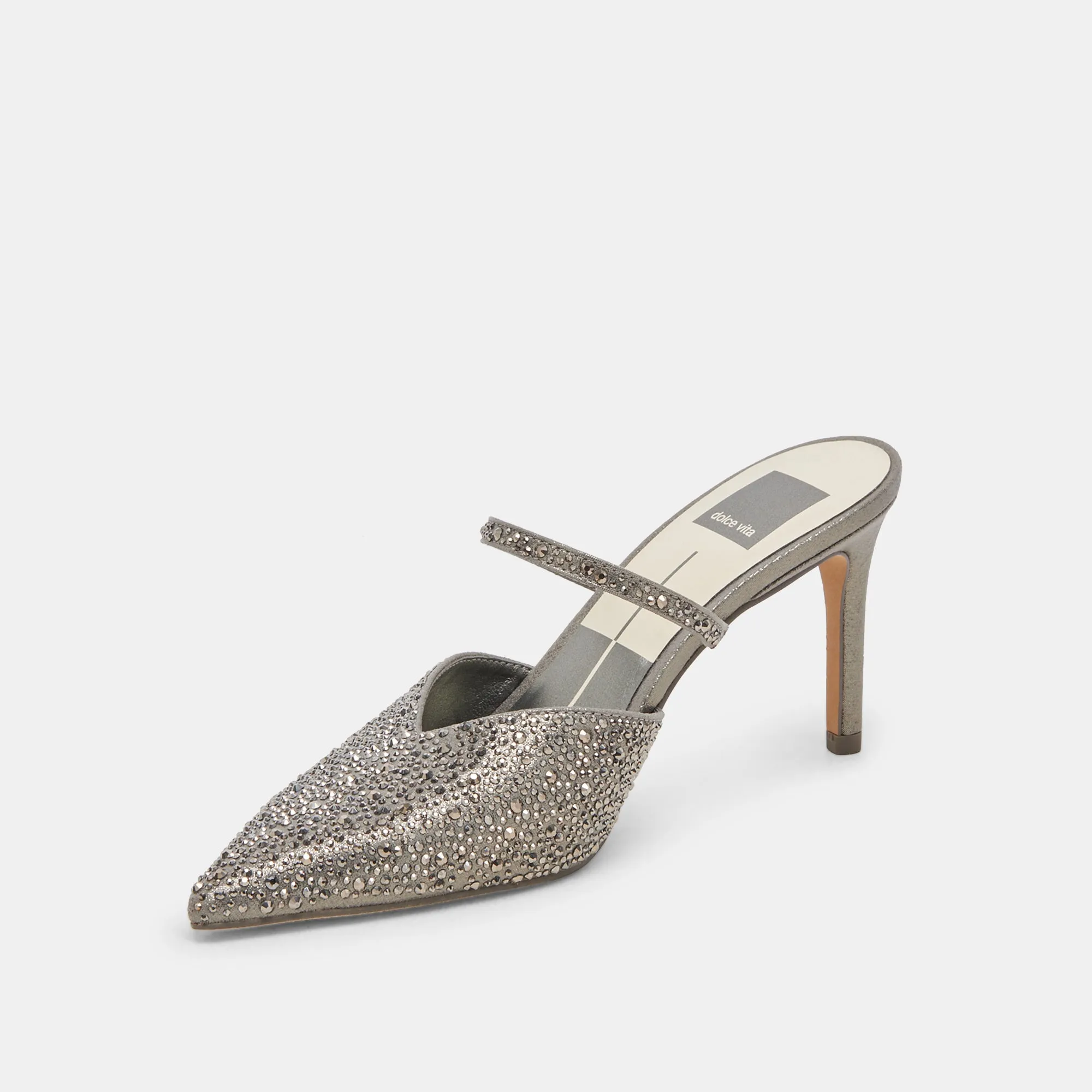 TALONS CRISTAL KANIKA TISSU GUNMETAL
