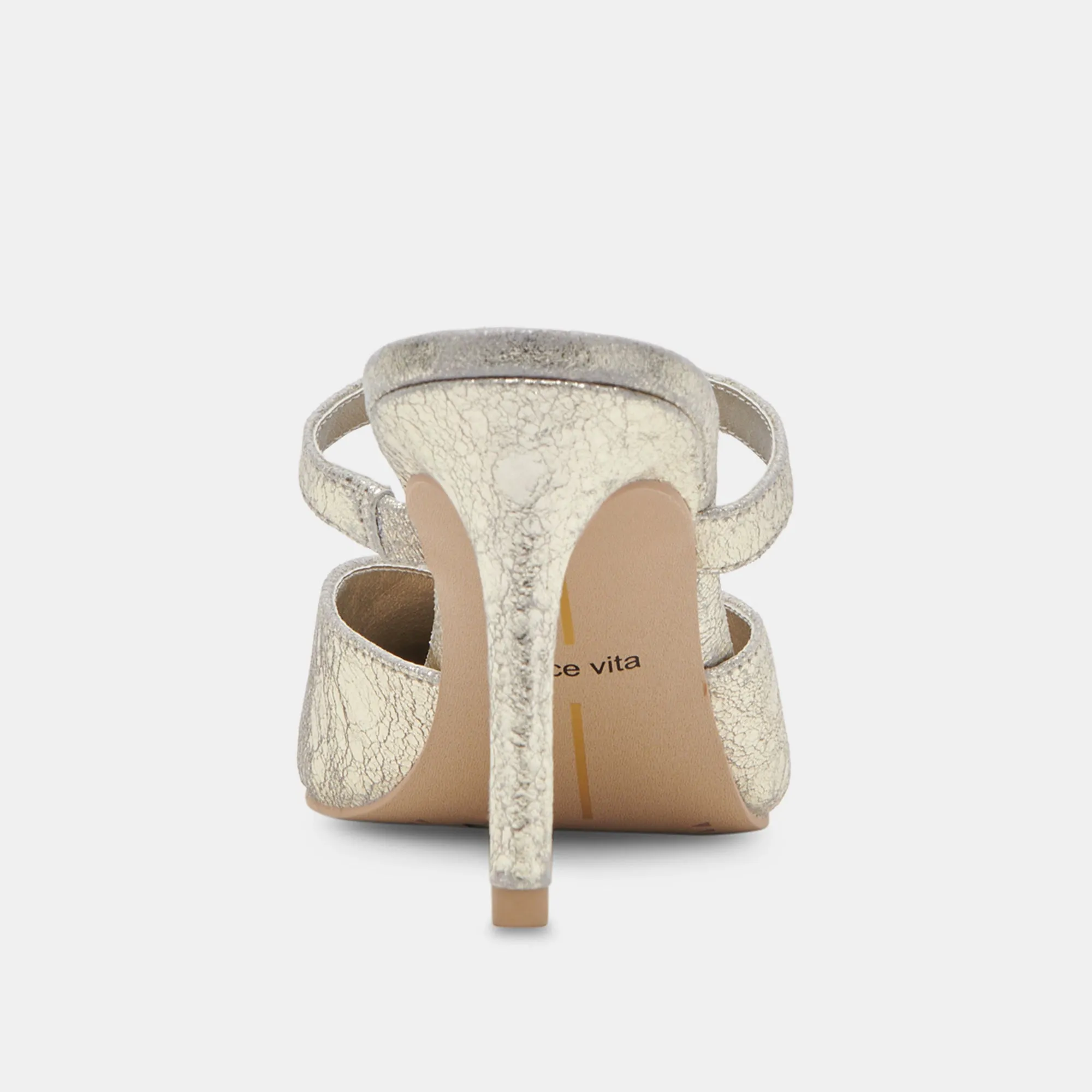 KANIKA TALONS PLATINE CUIR DISTRESSÉ