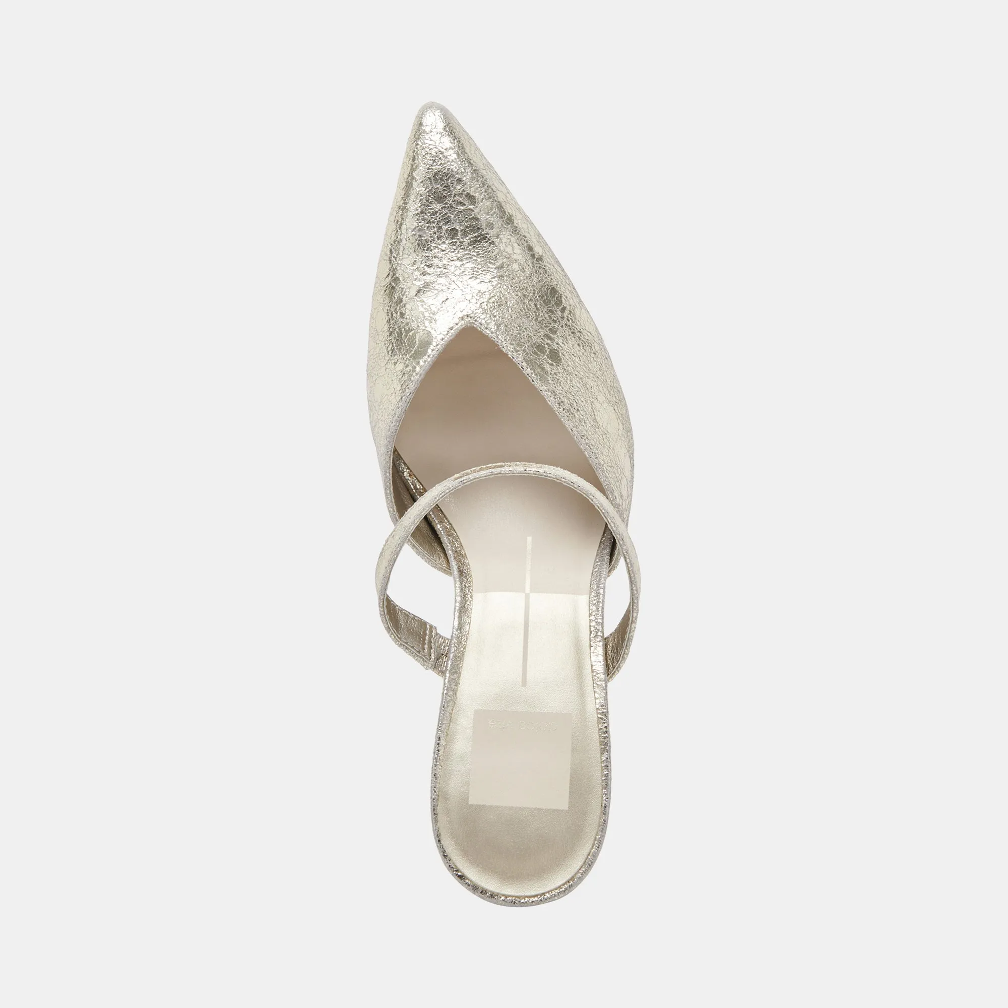 KANIKA TALONS PLATINE CUIR DISTRESSÉ
